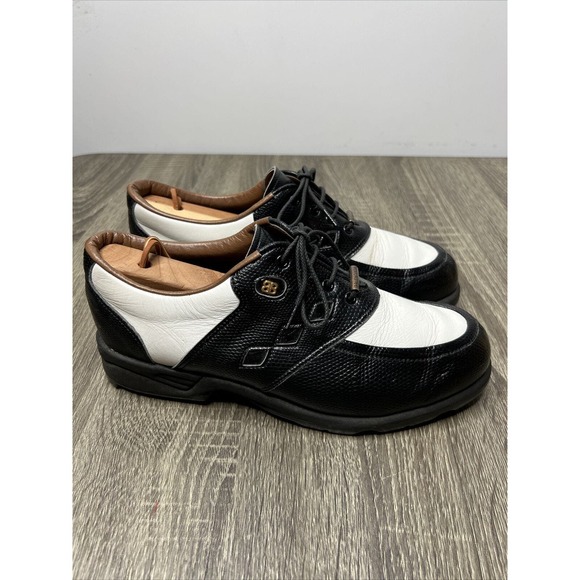 Balenciaga Golf Shoes Logo Sz 23.5EEE US 7 90s VTG RARE Made in Japan - Picture 2 of 14